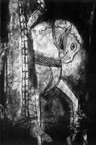 Detail lemu plt a vzor na postroji kon